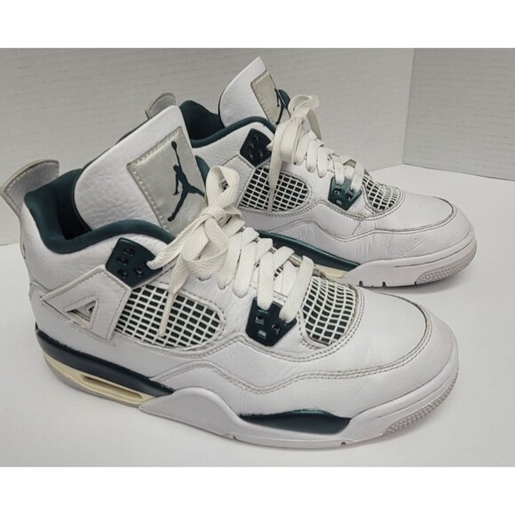 Nike Air Jordan 4 Retro Oxidized Green 6.5Y - Picture 1 of 12